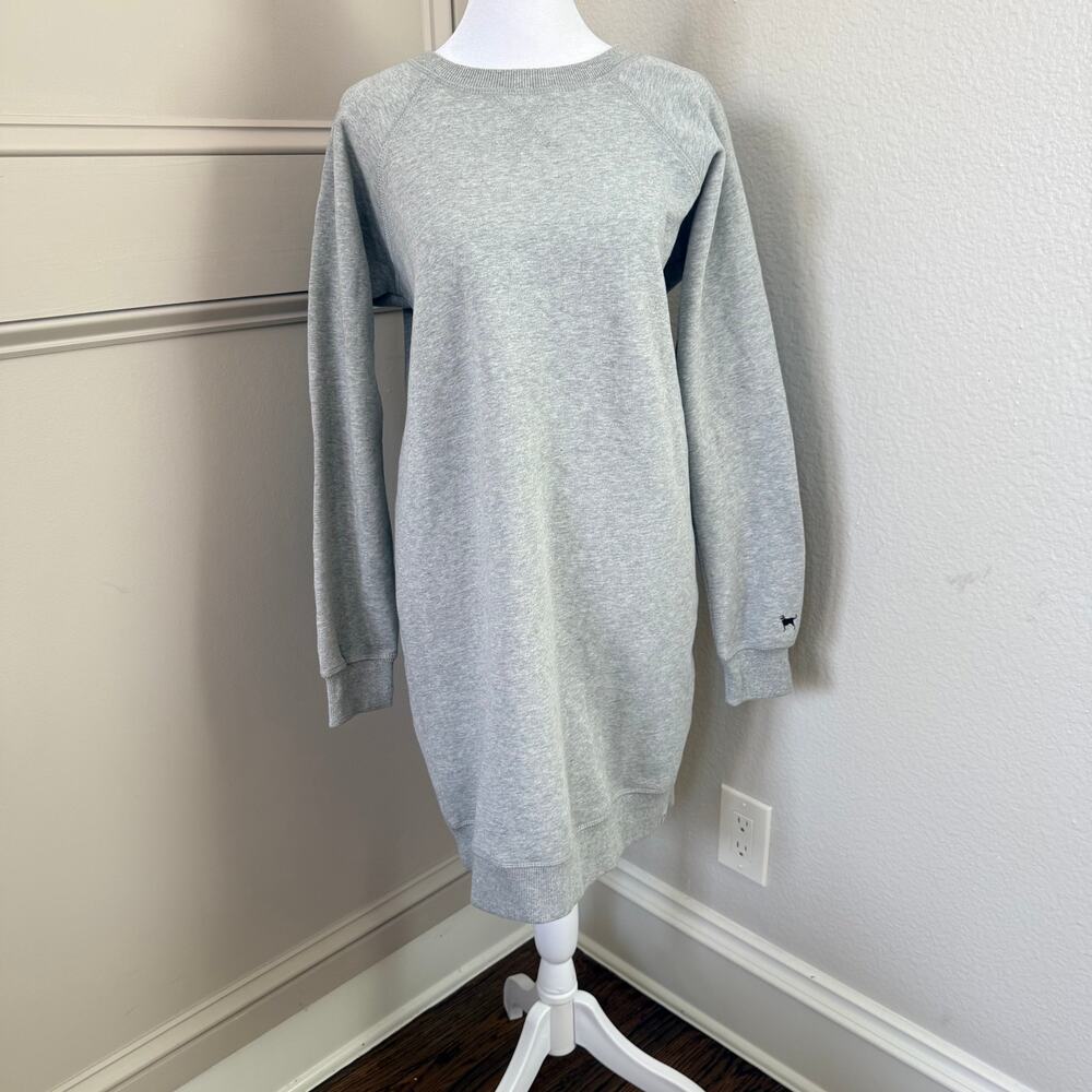 NWT The Black Dog Light Gray Fleece Tunic Sweatshirt S